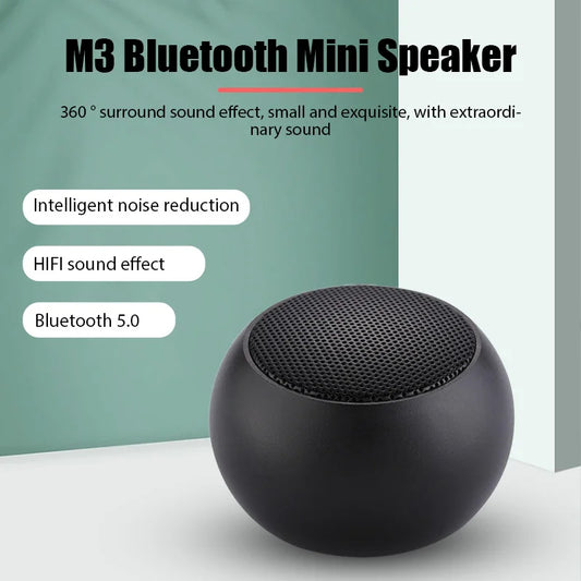 M3 Mini Wireless Bluetooth Speaker Small Card-insertable With Heavy Bass Outdoor Bluetooth Speaker